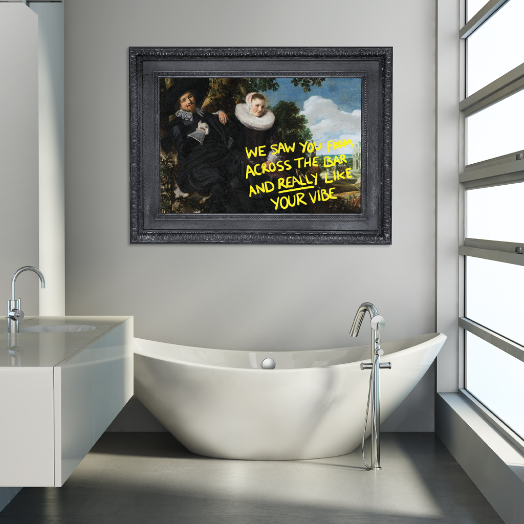 We Saw Your From Across the Bar Canvas Print