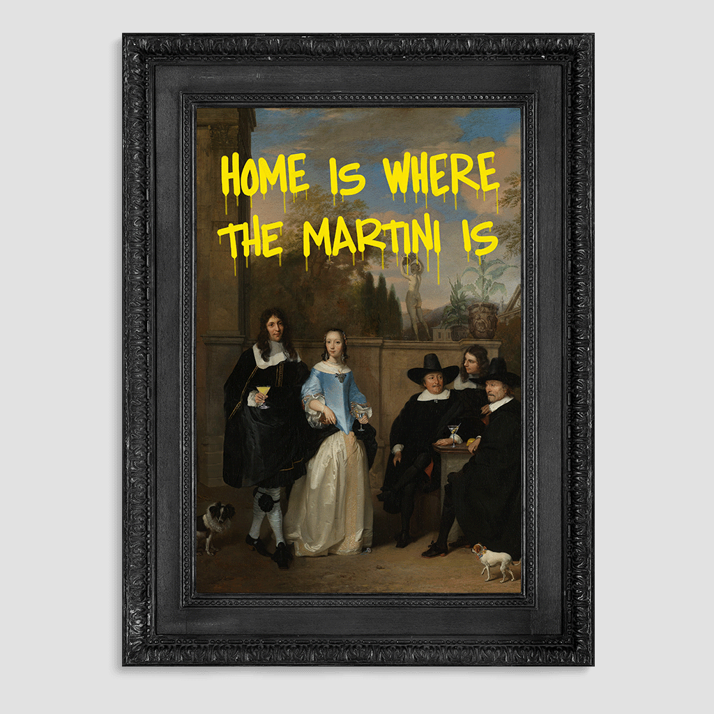 Home Is Where the Martini Is Canvas Print