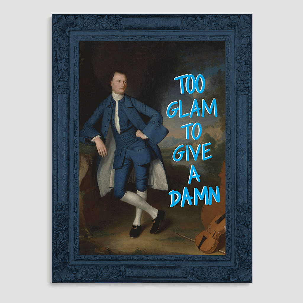 Too Glam to Give a Damn Canvas Print