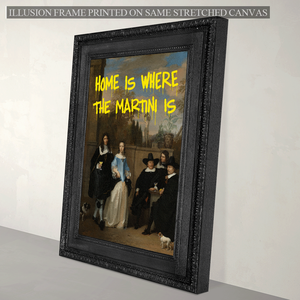 Home Is Where the Martini Is Canvas Print